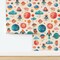 Whimsical Watercolor Baby Kids Nursery Planets Space Ship Stars Moon Clouds Celestial Brush Strokes Astronaut Outer Novelty Sky Galaxy Custom Removable Wallpaper by Spoonflower Peel & Stick Wallpaper 2FT Wide
